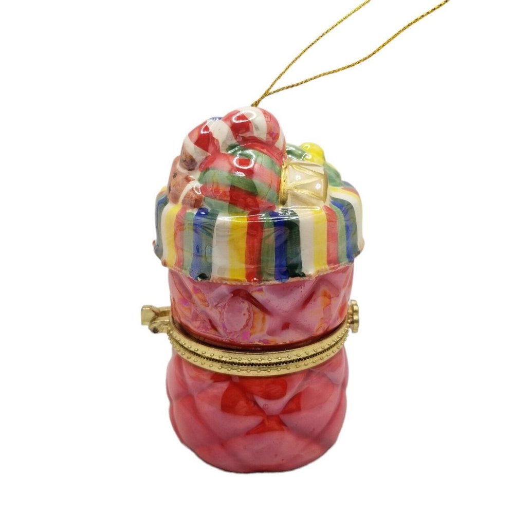 Mr. Christmas Holiday Porcelain Music Box Stocking Musical 12 days of Christmas - Picture 7 of 11